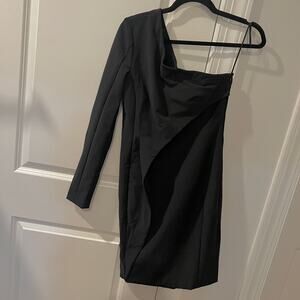 Yigal Azrouel $990 SIZE 4 One Shoulder Dress